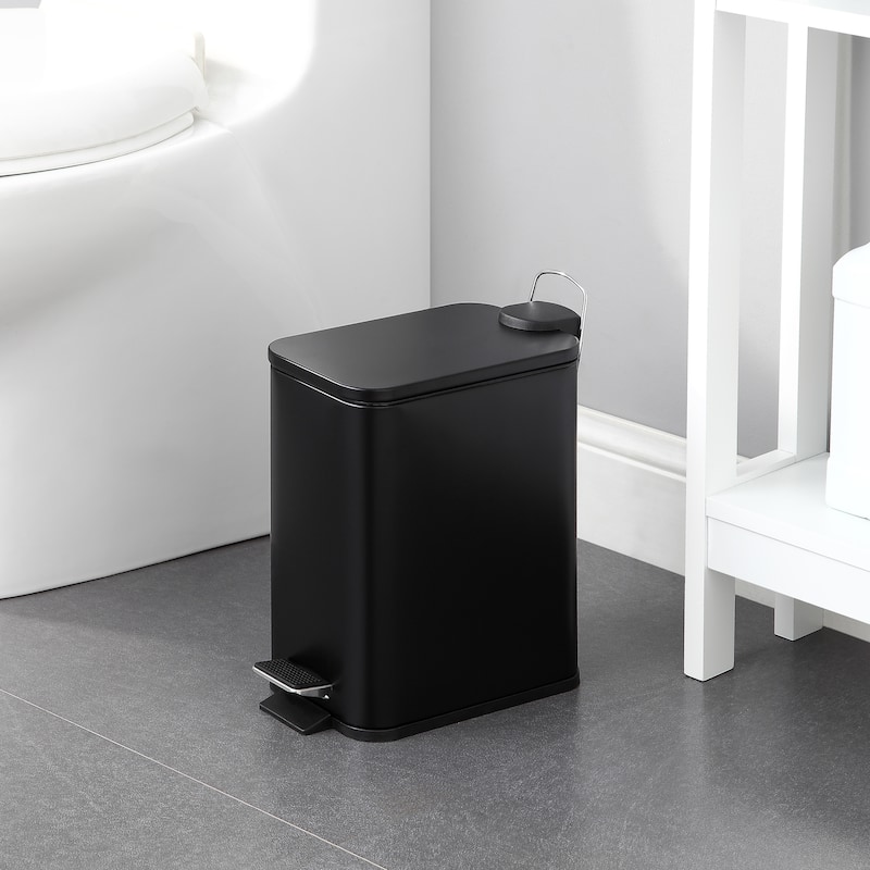 SunnyPoint 5 Liter / 1.32 Gallon Trash Can - 1.32 Gallon - Black
