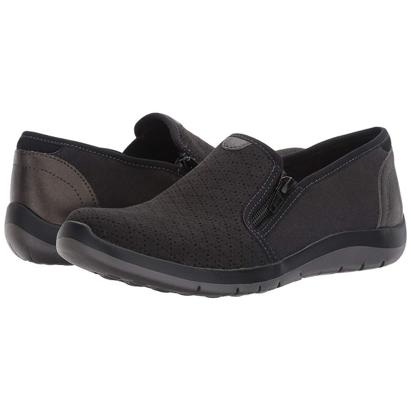Aravon Womens Wembly Side Zip Fashion Sneaker