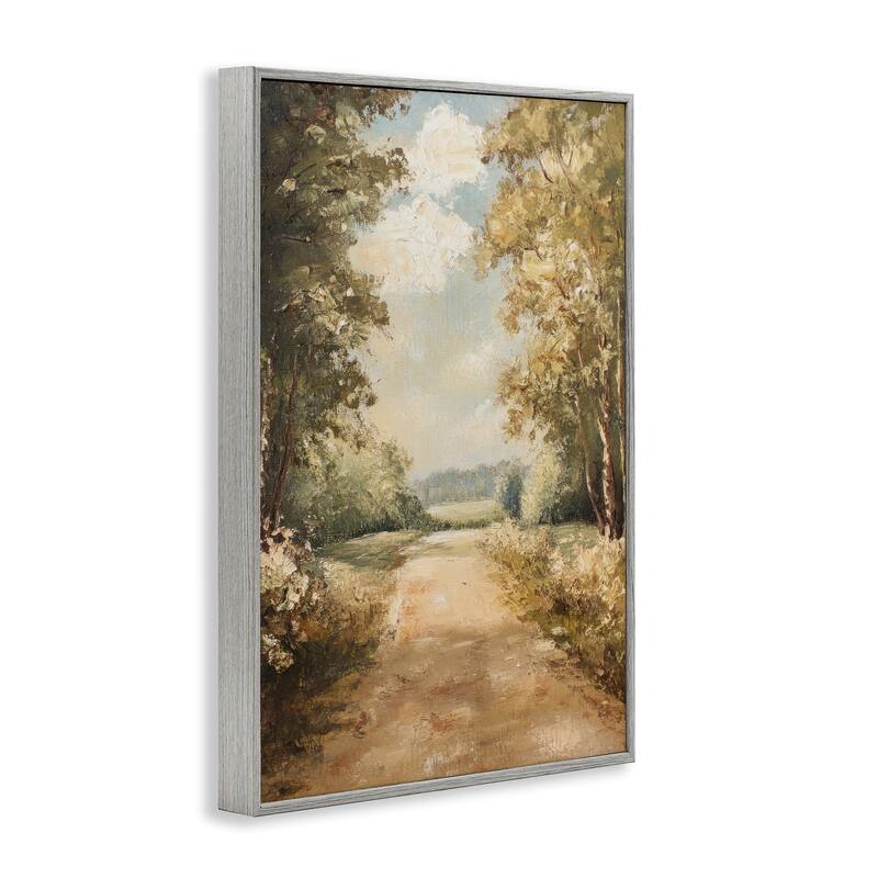 Stupell Walk Through Country Forest Framed Giclee Art Design By Petal Prints Design