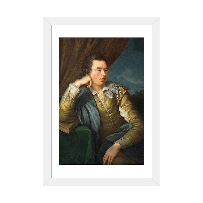 iCanvas "Portrait Of John Campbell" by Angelica Kauffmann - White - 24x16x1