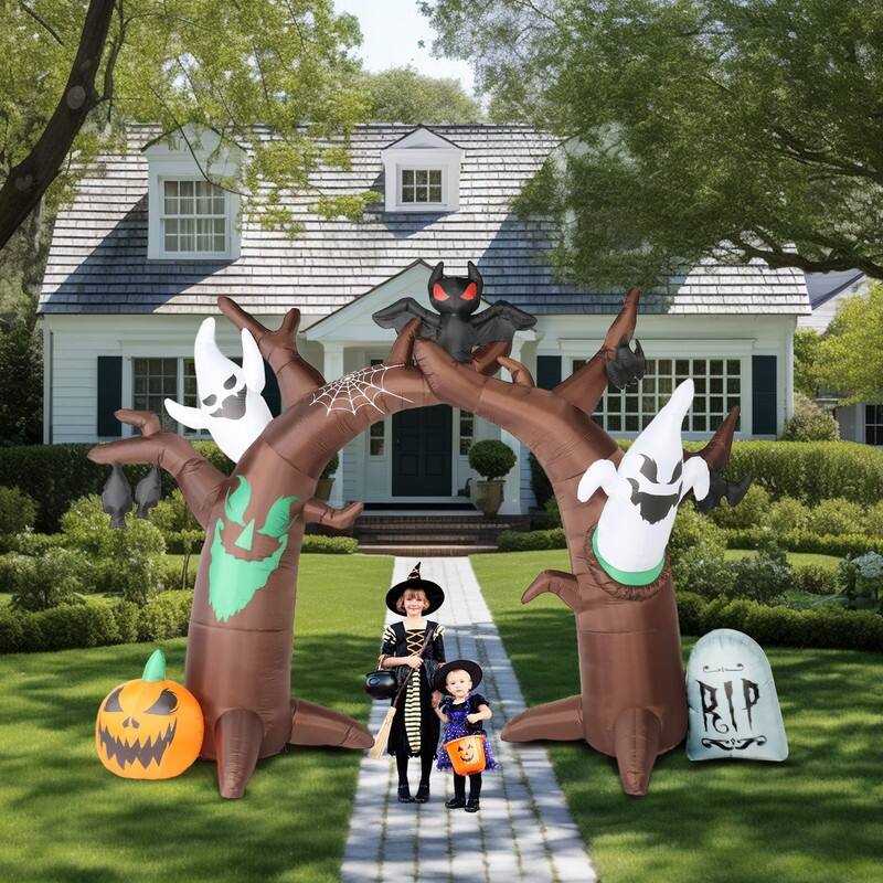 8FT Halloween Inflatables Scary Tree Outdoor Decorations