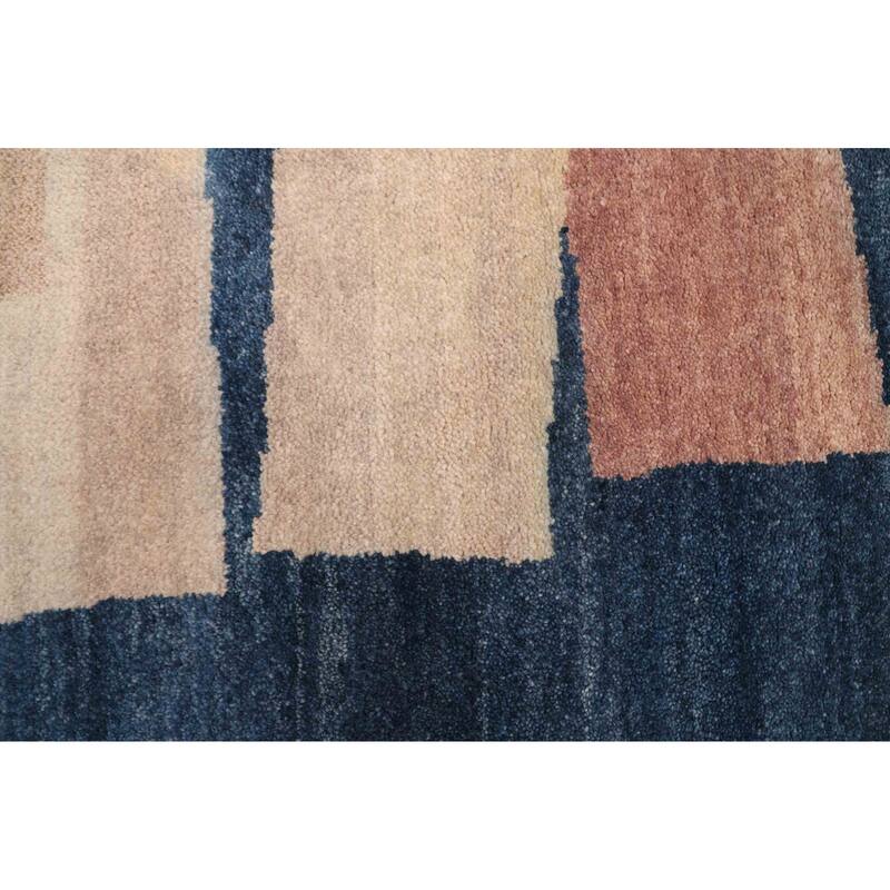 ECARPETGALLERY Hand-knotted Peshawar Ziegler Dark Blue Wool Rug - 5'0 x 6'11