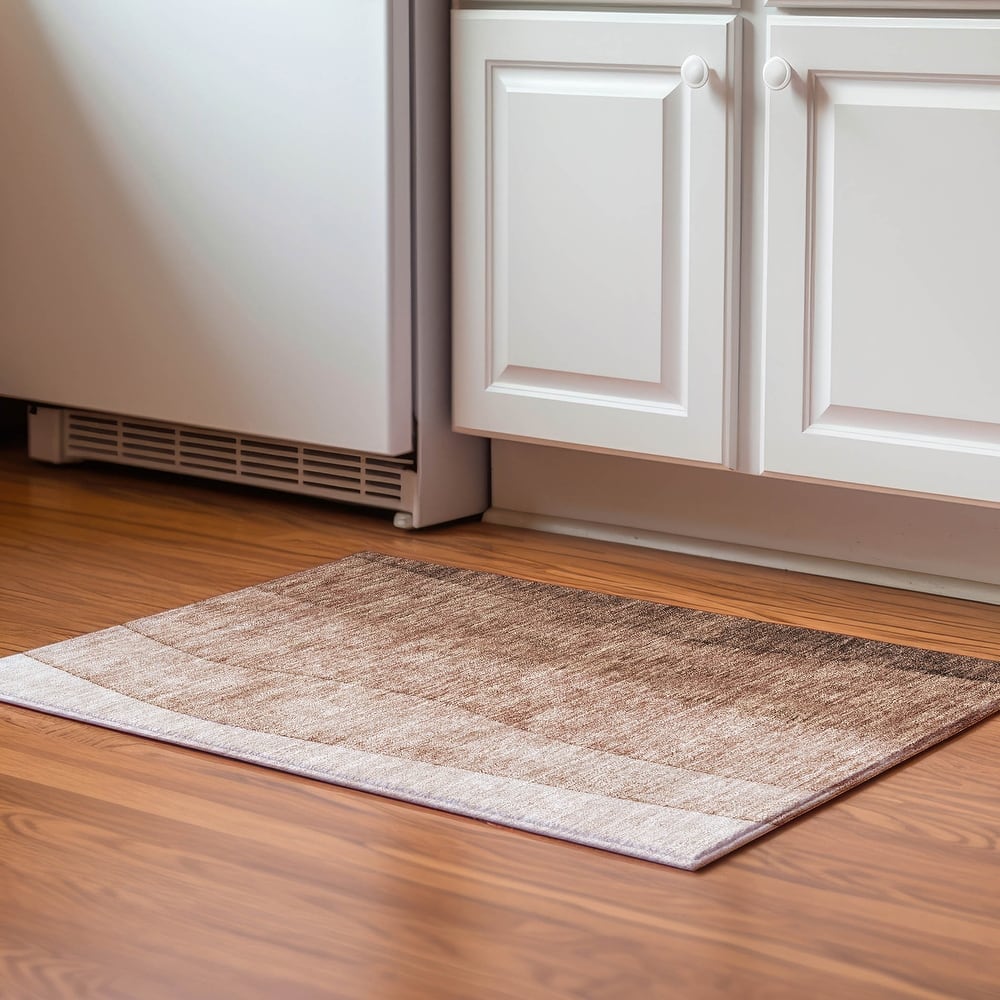 Premium Washable Super Soft Ombre Stripes Mayfield Rug