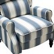 preview thumbnail 64 of 100, Olympus Upholstered Classic Manual Wingback Recliner with Spindle Legs by HULALA HOME