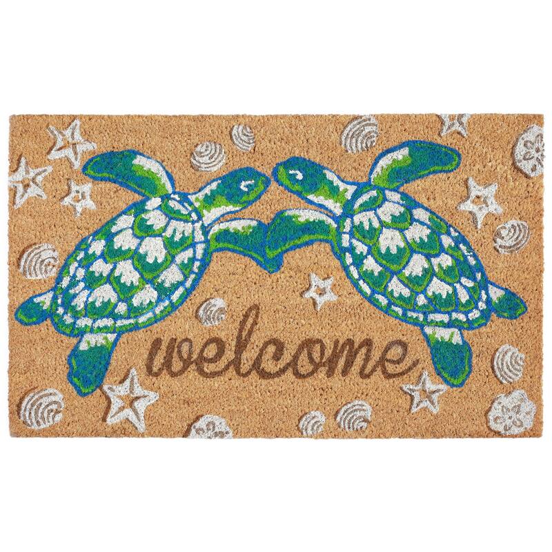 Liora Manne Greeting Coir Welcome Door Mat (1'6" x 2'6") - 1'6" x 2'6"