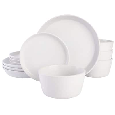Gibson Soho Lounge Sofia 12 Piece Coupe Dinnerware Set