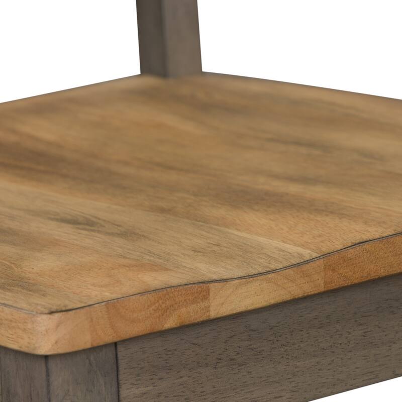 Lindsey Farm Gray and Sandstone 5 Piece Trestle Table Set