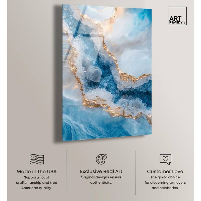 Molten Topaz I Acrylic by Art Remedy, Ready to Hang