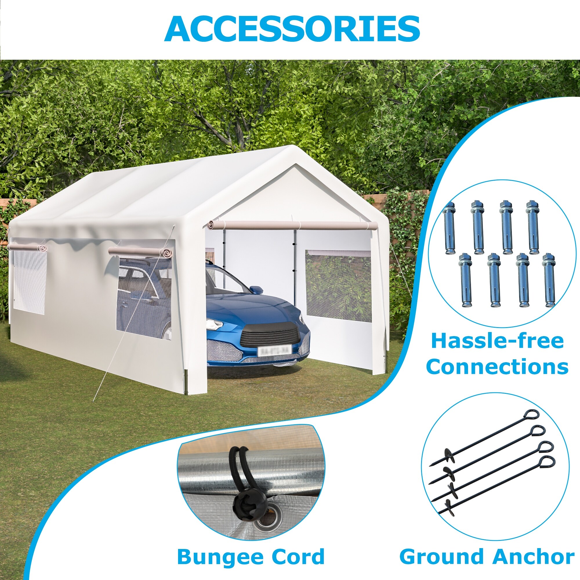 Portable canopy for car top