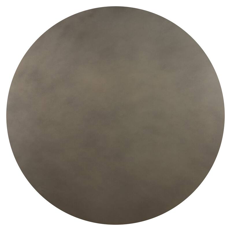 Chester 36 Inch Round Coffee Table with Concrete Top and Acacia Solid Wood Base