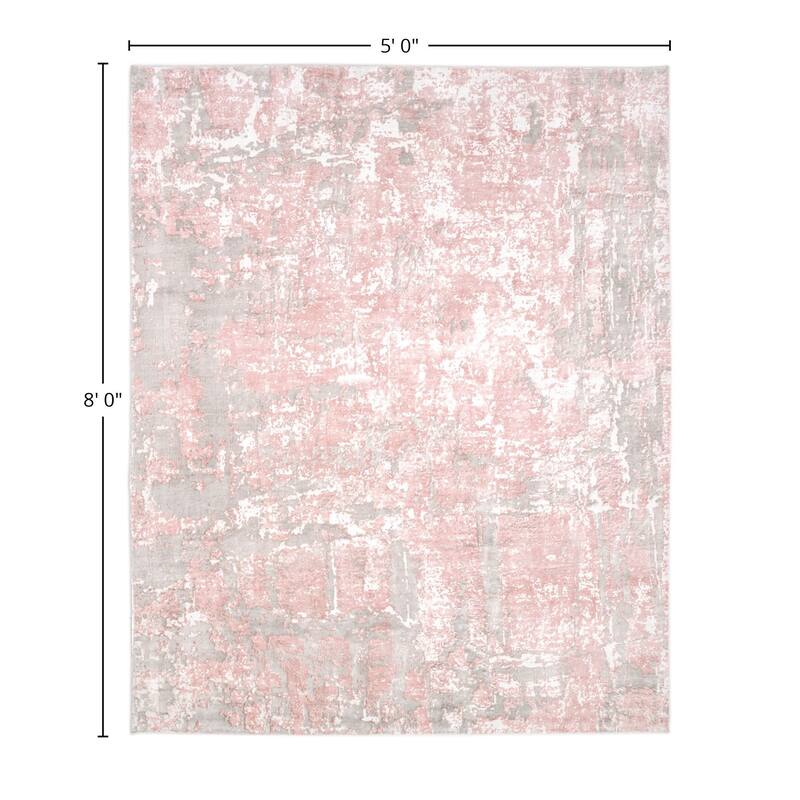 Overton Handmade Modern Contemporary Abstract Area Rug