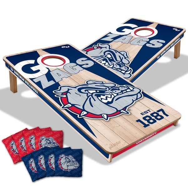 slide 2 of 6, Gonzaga Bulldogs NCAA 2x4 Cornhole Board Set Include Carrying Case