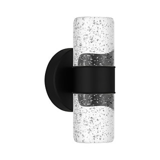 Kaia Integrated LED Matte Black Outdoor Wall Lantern