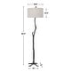 preview thumbnail 3 of 6, Uttermost Spruce Rustic Floor Lamp - 69"H,  Shade 11"H x 18"Dia.