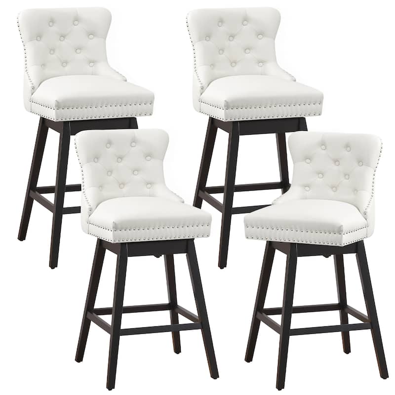 26"/30" Faux Leather Swivel Counter or Bar Height Stools