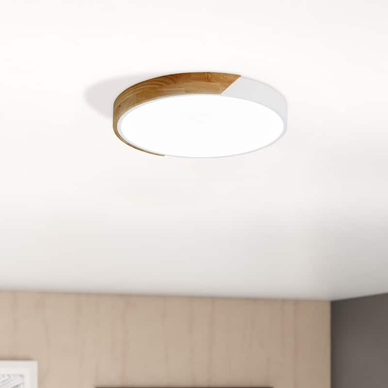 Modern Simple Circle LED Flush Mount Ceiling Light Fixture