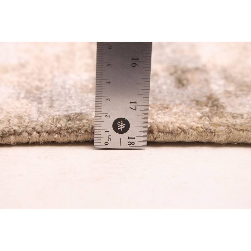 ECARPETGALLERY Hand-knotted Legacy Tan Silk Rug - 6'4 x 9'9