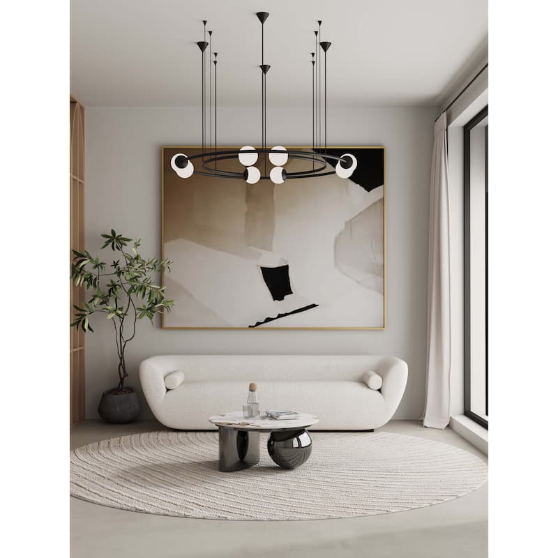 Manhattan Comfort Laurel Modern Coffee Table - Black