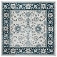 preview thumbnail 10 of 71, SAFAVIEH Isabella Hazbie Traditional Floral Oriental Area Rug 4' Square - Cream/Navy