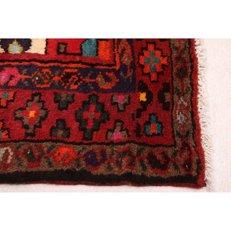 ECARPETGALLERY Hand-knotted Andelz Red Wool Rug - 3'2 x 4'7