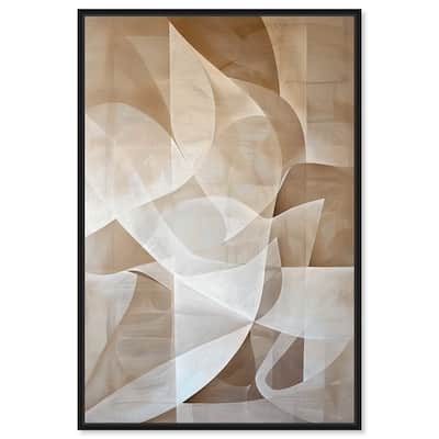 Art Remedy Scattered Thoughts Framed Abstract Shapes 1 Piece Canvas Wall Art