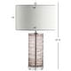 preview thumbnail 29 of 41, Coco 27.5" Modern Fused Glass Cylinder LED Table Lamp, Turquoise (Set of 2) by JONATHAN Y