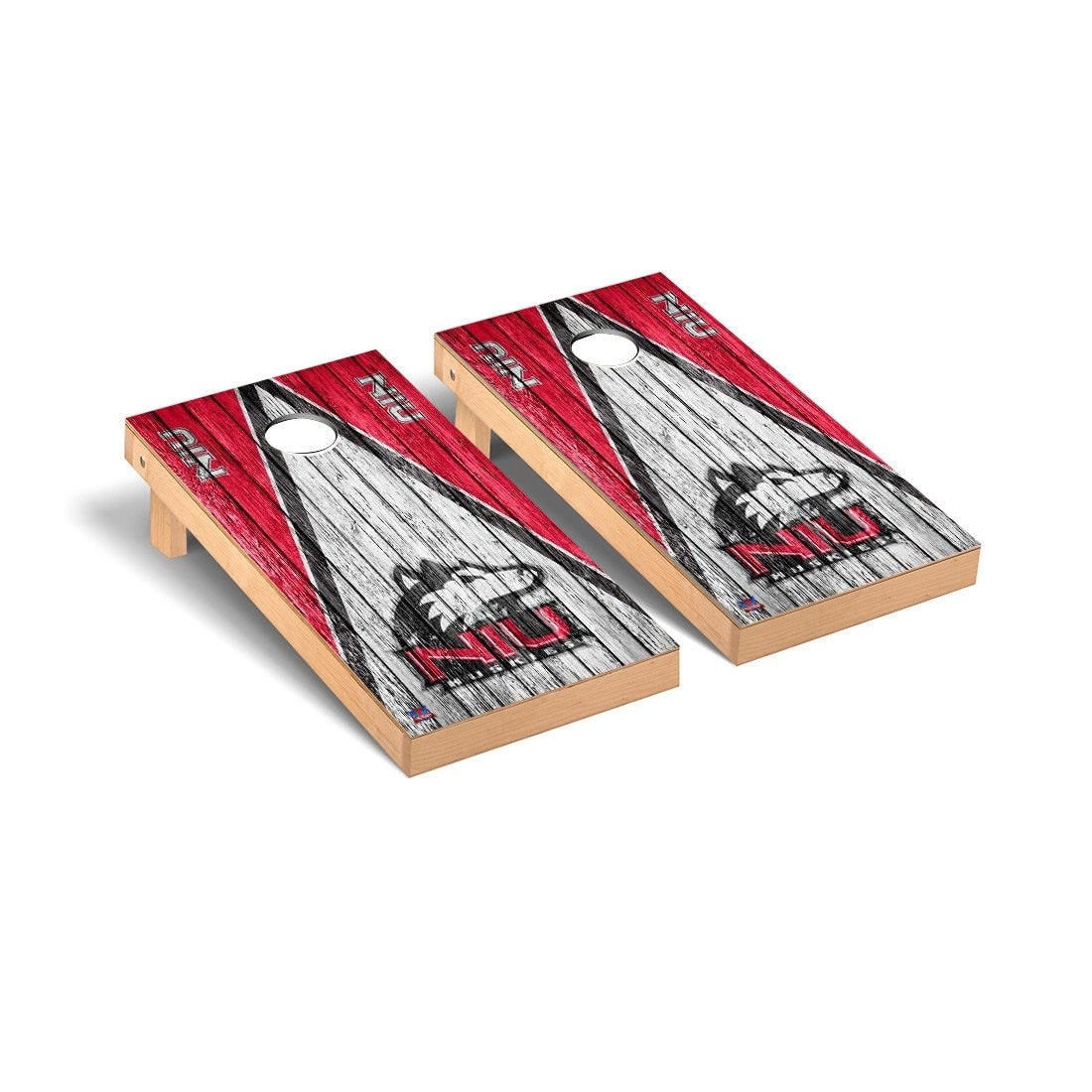 Northern Illinois NIU Huskies Weathered Cornhole Board Set