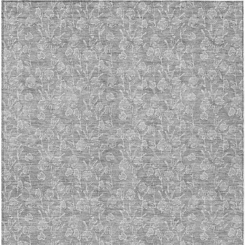 HomeRoots Floral Transitional Rectangle Outdoor Rug