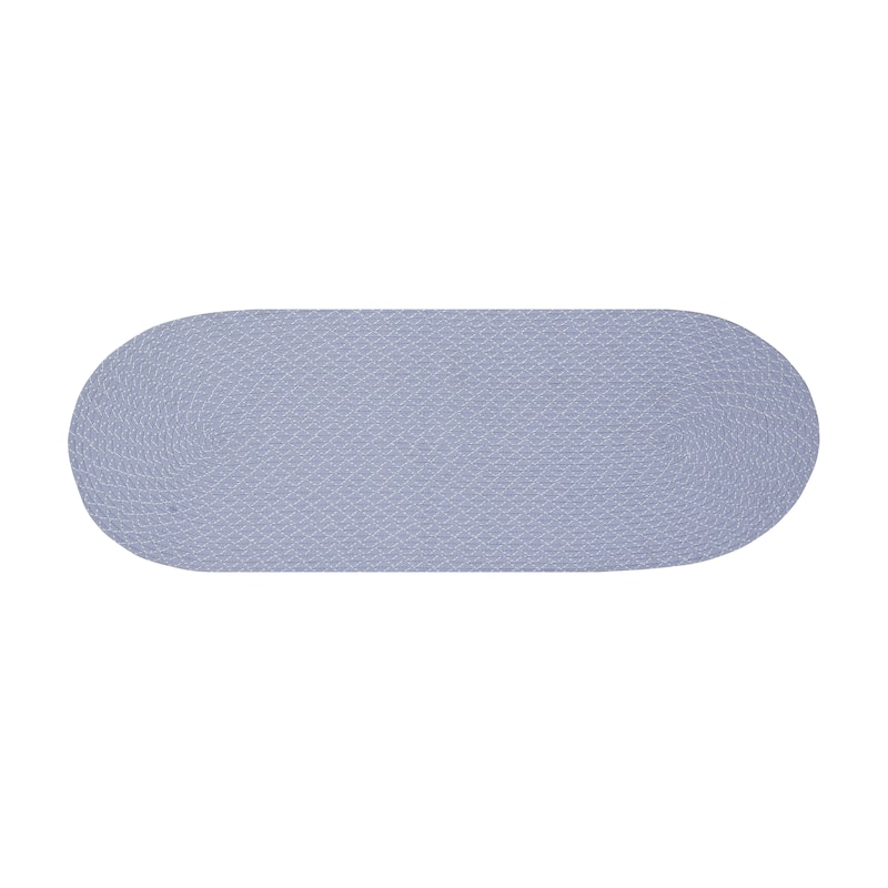 Better Trends Sunsplash Braid 100% Polypropylene Stain Resistant & Double Sided Reversible Indoor-Outdoor Area Utility Rug - 24" x 60" Runner - Periwinkle