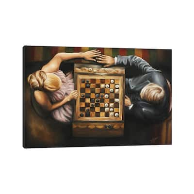 iCanvas "Game for two -Chess lovers 3" by Salma Nasreldin Canvas Print