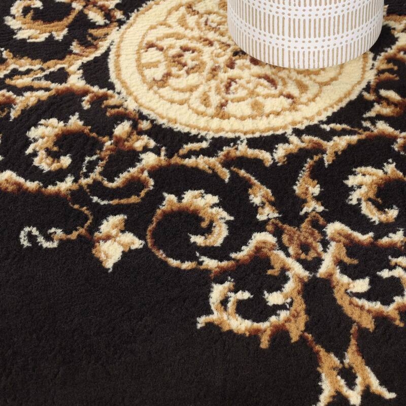 Superior Oversized Medallion Modern Bohemian Indoor Runner or Area Rug