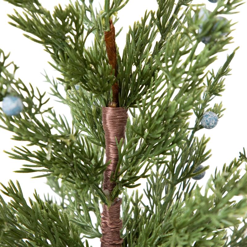 Potted Pine Blueberry Artificial Christmas Tree - 23" - Unlit