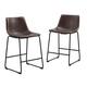 Middlebrook Prusiner 24-inch Faux Leather Counter Stool, Set of 2