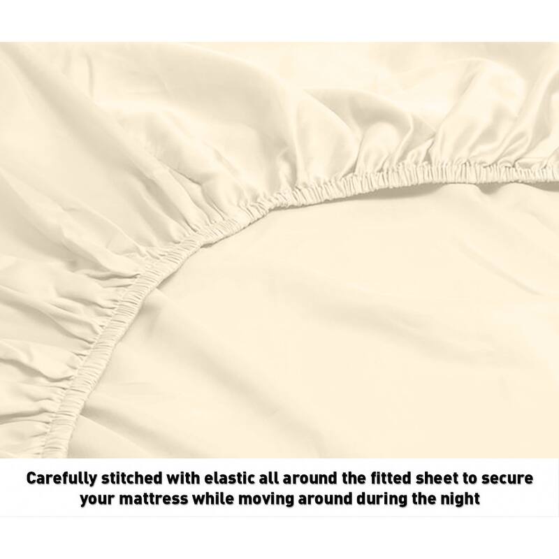 Home Sweet Home Dream Embossed Pleated Bed Sheet Set