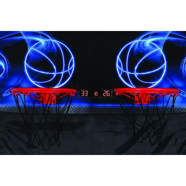 LANCASTER 2 PLAYER JUNIOR INDOOR ARCADE BASKETBALL DUAL HOOP