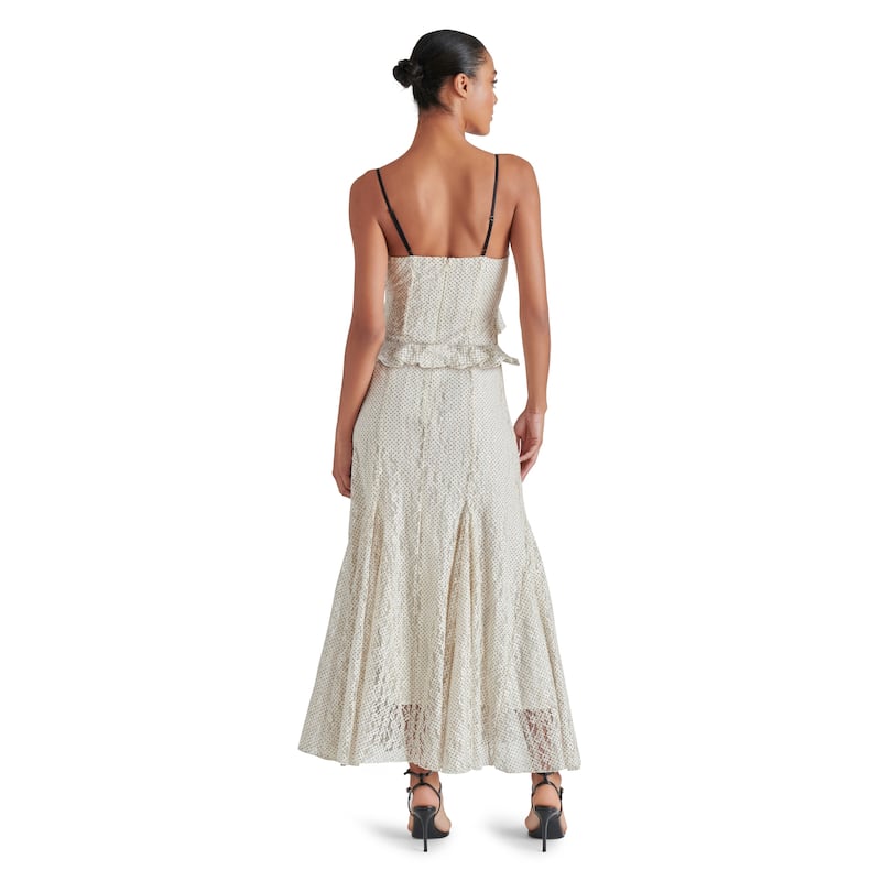 Steve Madden Gracie A-Line Dot Ruffle Dress