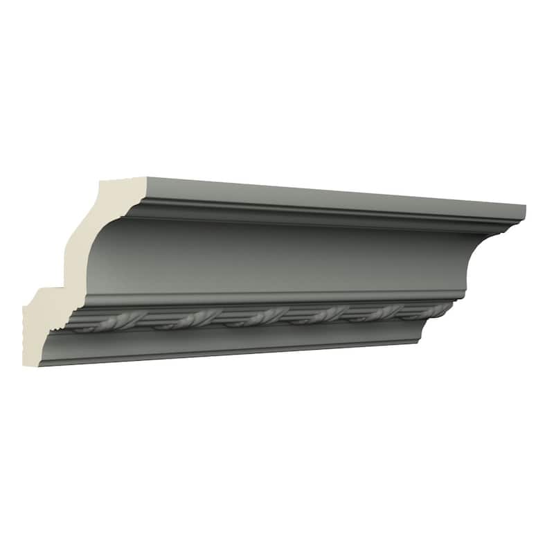 4"H x 4"P x 5 3/4"F x 96"L Ophelia Crown Moulding - 1-Pack