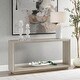 preview thumbnail 3 of 4, Uttermost Prism Light Oak Console Table - 30"H x 60"W x 14"D