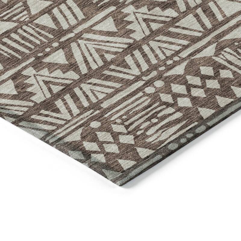 HomeRoots Southwestern Transitional Rectangle Outdoor Rug
