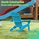 preview thumbnail 31 of 38, Outdoor HDPE Kid's Adirondack Chair for Kids - High Backrest & Armrests - 21" x 20.5" x 25"