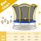 preview thumbnail 9 of 8, Unique Flower Shape Trampoline with Galvanized Steel Frame