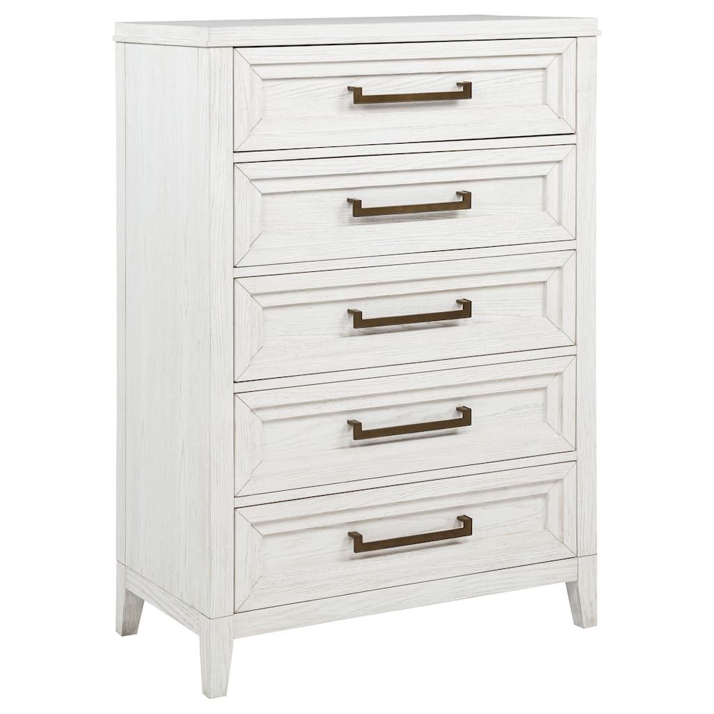 Marielle 5-drawer Bedroom Chest Distressed White