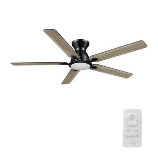 Hunter 44 Inch Indoor Ceiling Fan No Light - White Modern Ceiling Fan Without Light, 3 Blades, Standard Mount, For Bedroom, Living Room, Or Kitchen, Wall Control - Presto 51848, Matte White