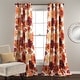 preview thumbnail 17 of 55, Lush Decor Leah Room Darkening Curtain Panel Pair 52"W X 84"L - Red