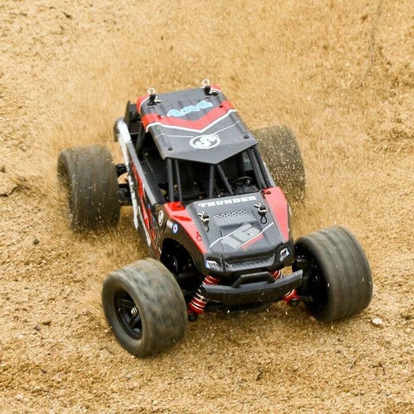 slide 2 of 8, 40 MPH 2.4G 4WD 1 to 18 Scale RC Car Red