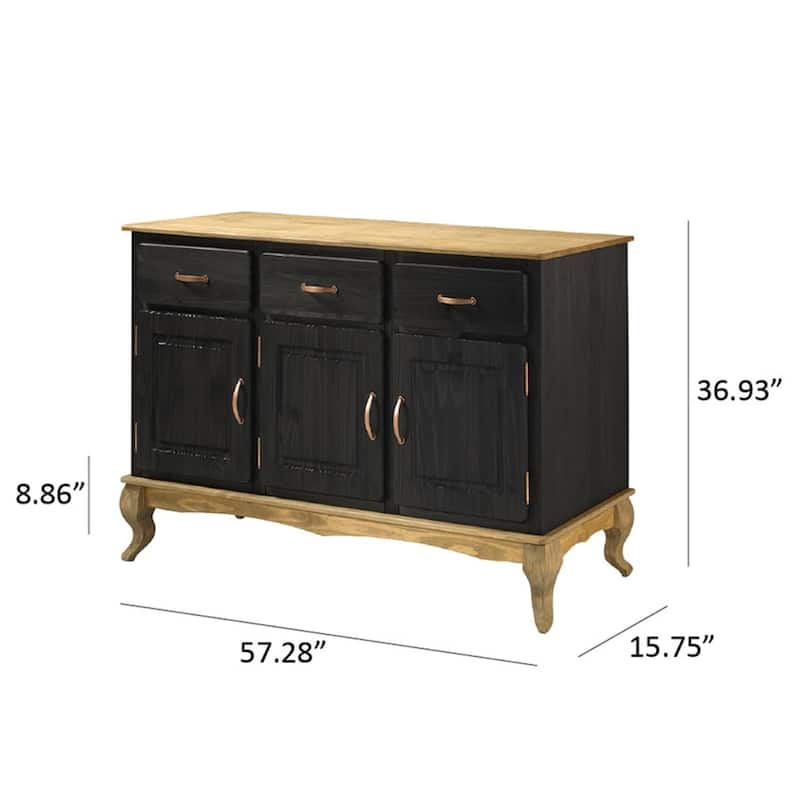 Wood Buffet Sideboard Green | Furniture Dash