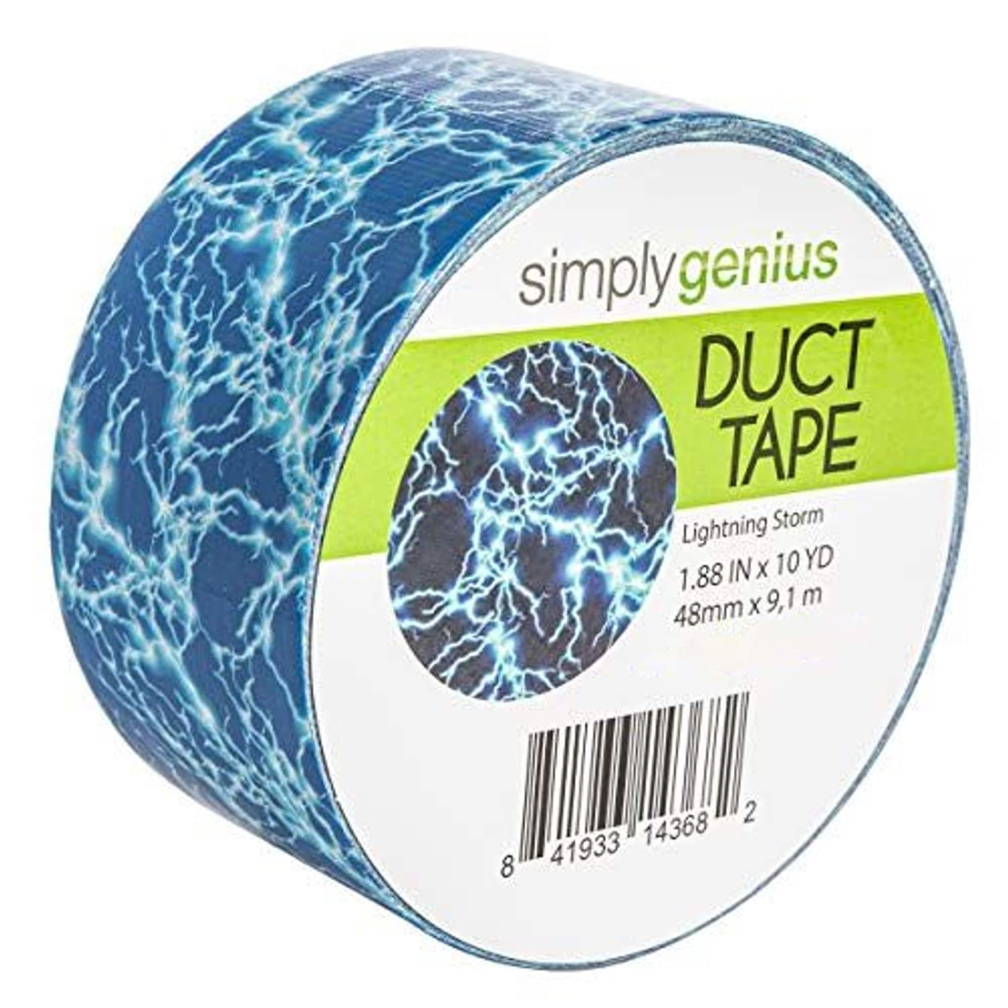 Bright Creations Pattern Duct Tape, Colored Single Roll 1.8 in x 10 yards (Lightning Storm)