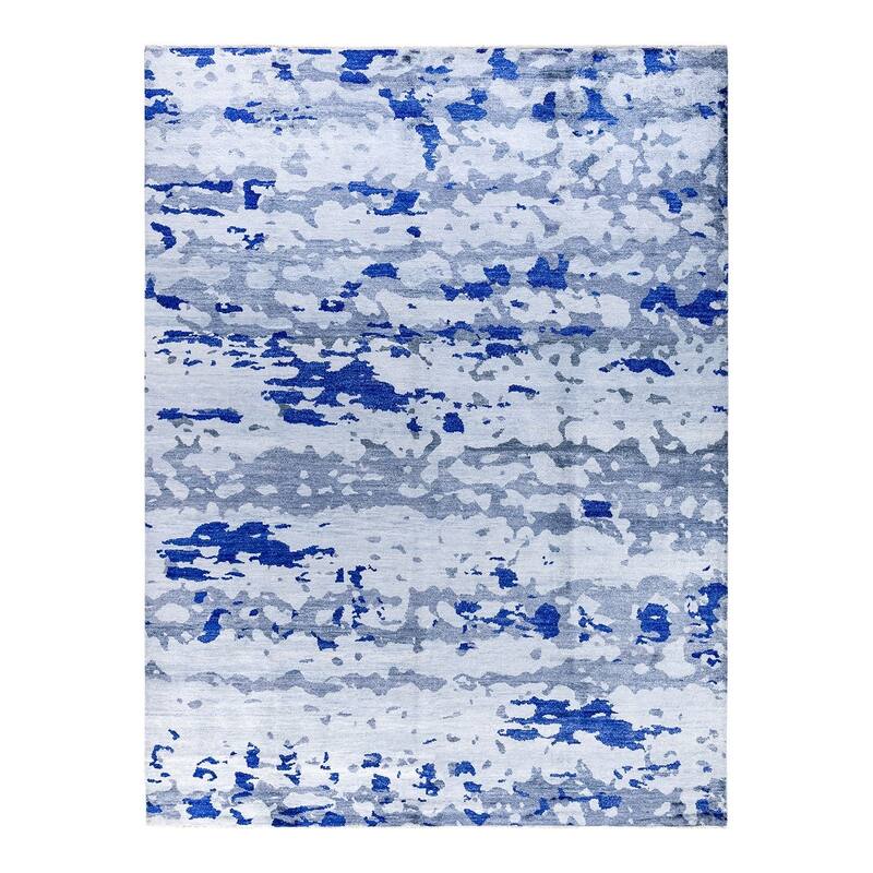 Ikat One-of-a-Kind Handmade Area Rug - Beige, 9' 2" x 12' 0" - 9' 2" x 12' 0"