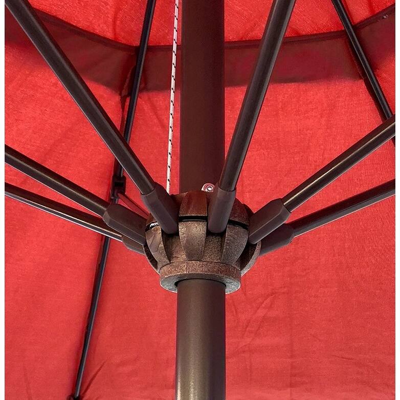 Tropishade 11' Aluminum patio umbrella with Brick Red Olefin Cover