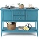 preview thumbnail 24 of 45, Costway Sideboard Buffet Table Wooden Console Table w/ Drawers &